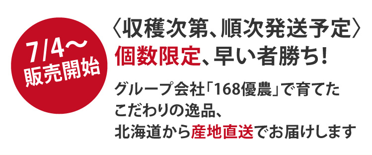 シンカメロンは7/4より発売