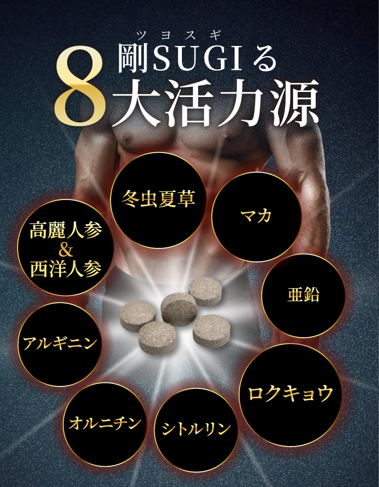 剛SUGIる8大成分